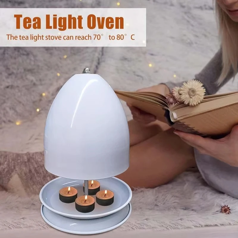 Tea Light Heater Metal Tealight Candle Room Heater Soft Light And Cozy Tea Light Holder And Candle Heating Holder Office