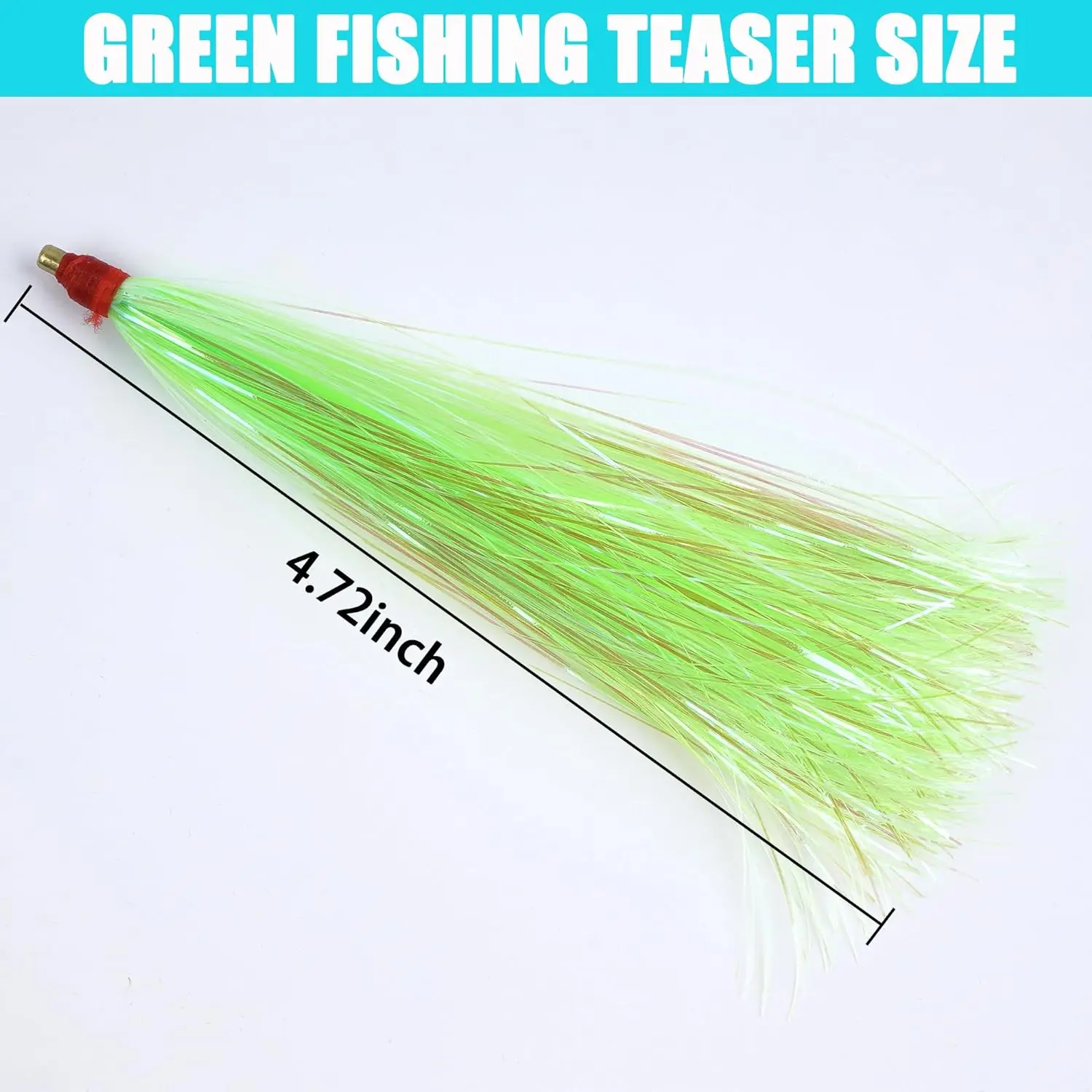 30pcs Bucktail Teaser Mylar Flash Teaser Tail Fluke Rigs Skirts Hair Flounder Fishing Lure Bait Rigs