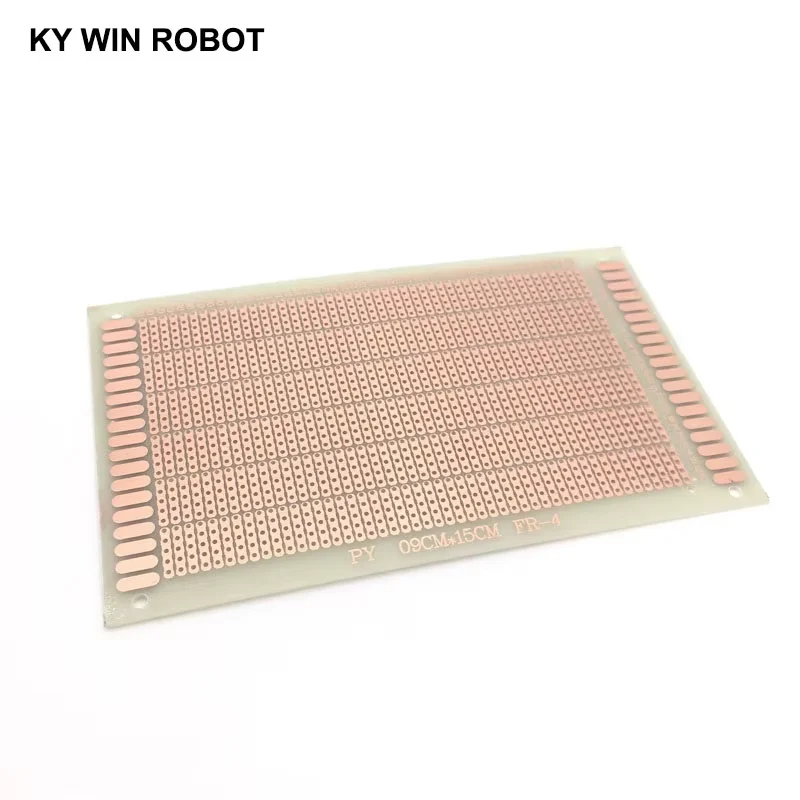 1pcs 9x15cm DIY Prototype Paper PCB Universal Board Experimental Bakelite Copper Plate Five Connected Holes Circuirt Board White