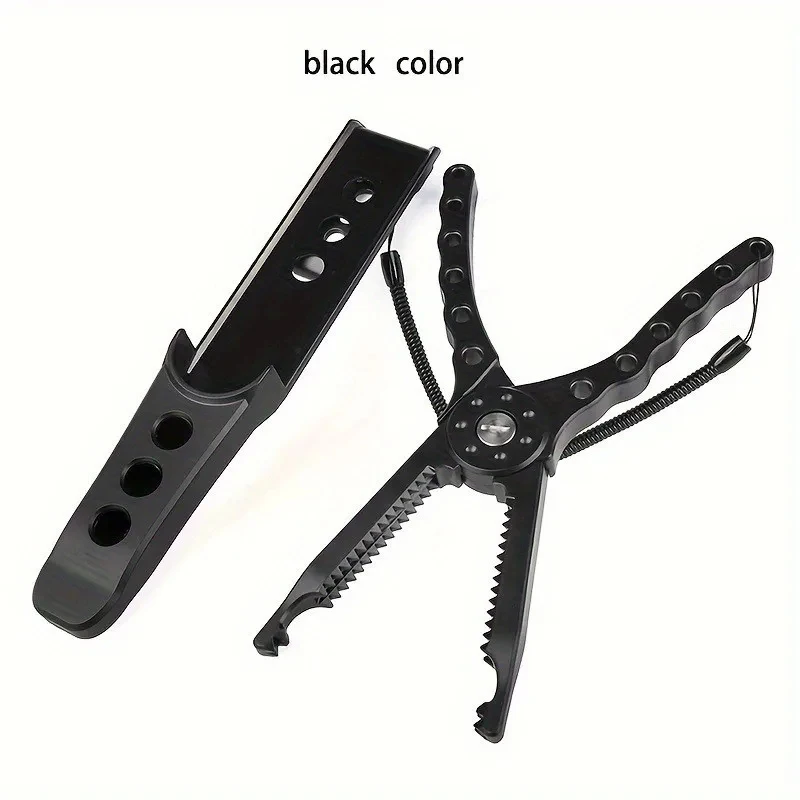 Plastic Fishing Pliers with Catfish Gripper, Non-Slip Grip Hook Remover Tool with Attached Lanyard image 5