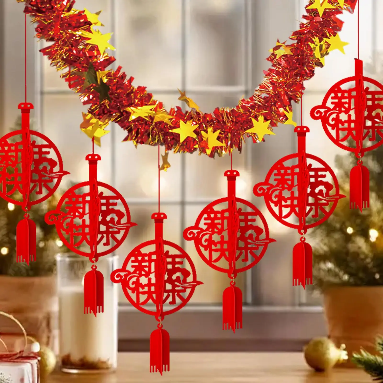 

2025 Chinese New Year Banner Hanging Garland Holiday Supplies Creative Ornament