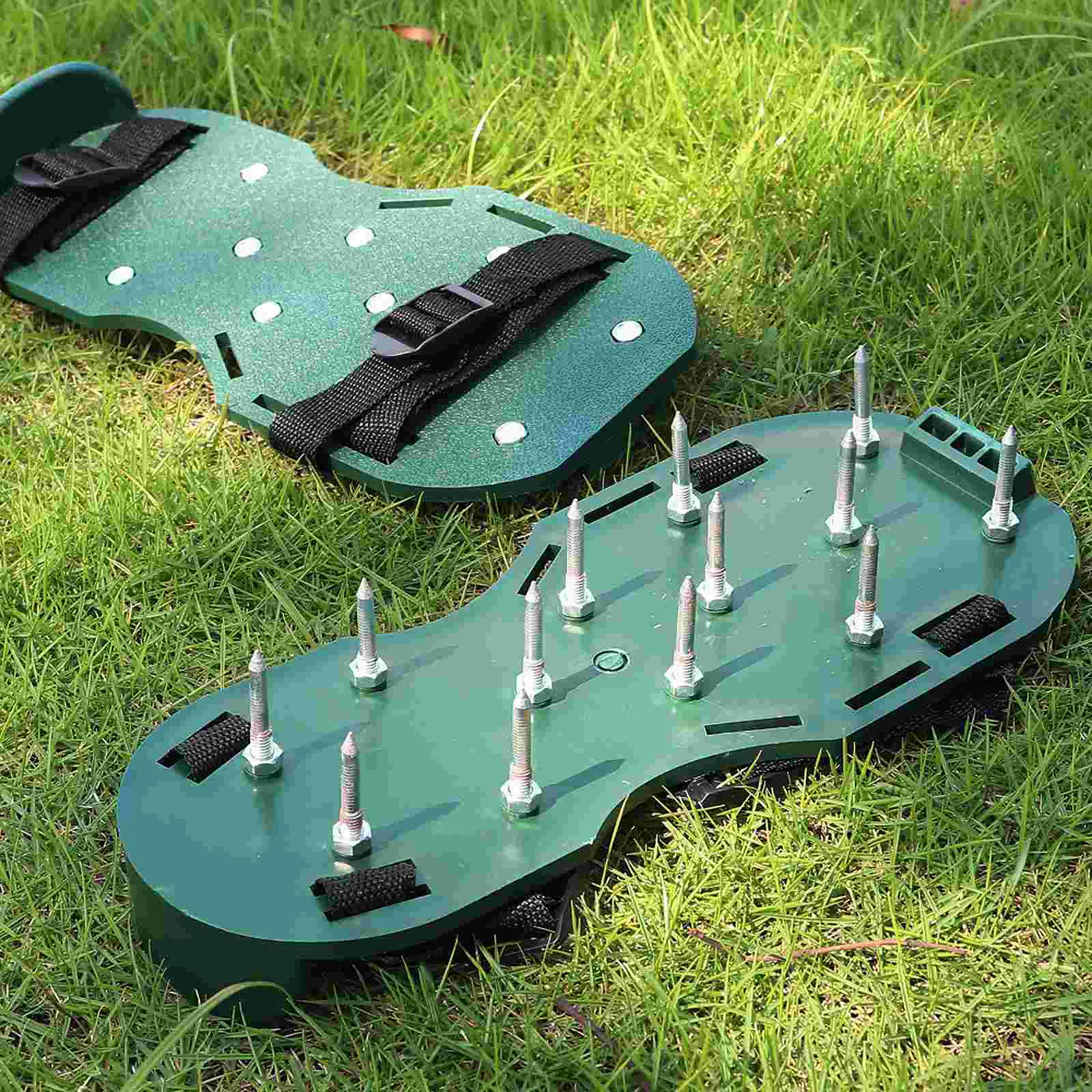 8 Pcs Lawn Spike Laces Shoe Grass Spiked Shoes Straps Aerating Sandals Shoelace Aerator Garden Adjustable Nylon for Gardening