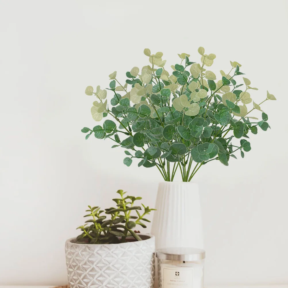 

2pcs Artificial Plants Decoration Lysimachia Pick Fake Leaves For Home Wedding Party Decor Use Evening Event Ornament