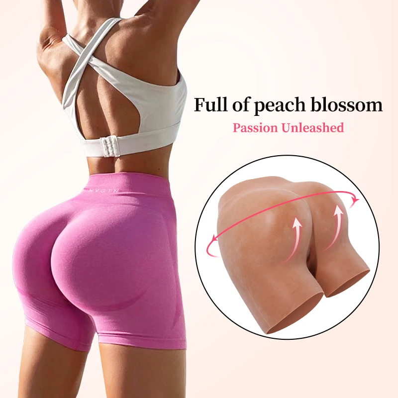 ONEFENG Men\'s Silicone Fake Vagina Pants Sexy ButtocksHip Enhancer Pant 6 Colors Shemale Cosplay Crossdresser Drag Queen