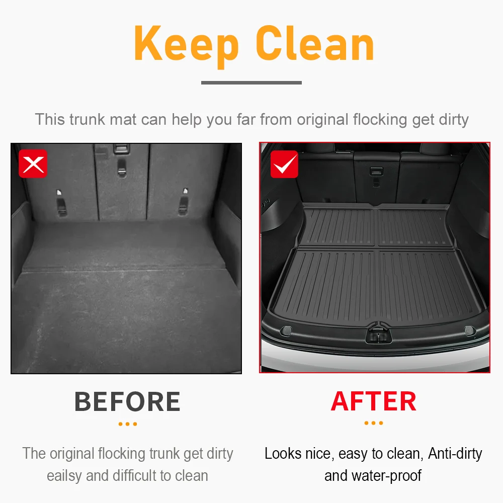 Trunk Mats For tesla New Model Y Launch 2021-2025 Model 3 Highland Cargo Liner Front Back Sill Guard Anti-Kick Accessory