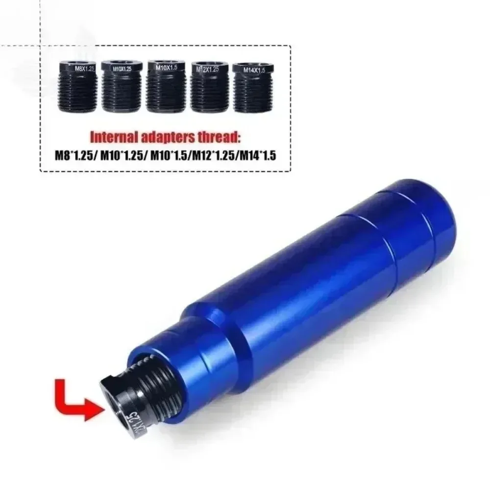 1pcs Aluminum Shift Knob Adapter Converter Female Threaded for M8 M10 Car Tuning Handle Parts Auto Parts
