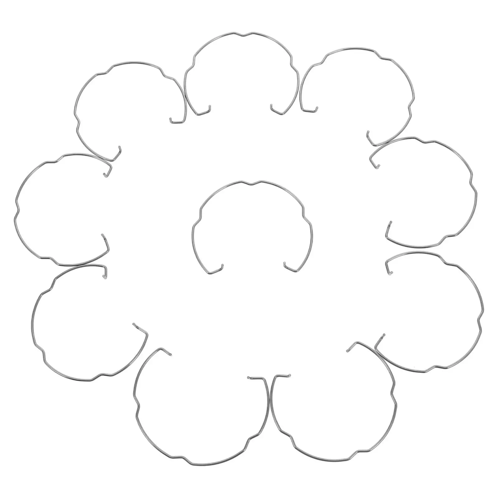 

10 шт. зажим для светильника, светодиодный комплект для скрытого монтажа, барабанный абажур, марганцевая сталь, автомобиль