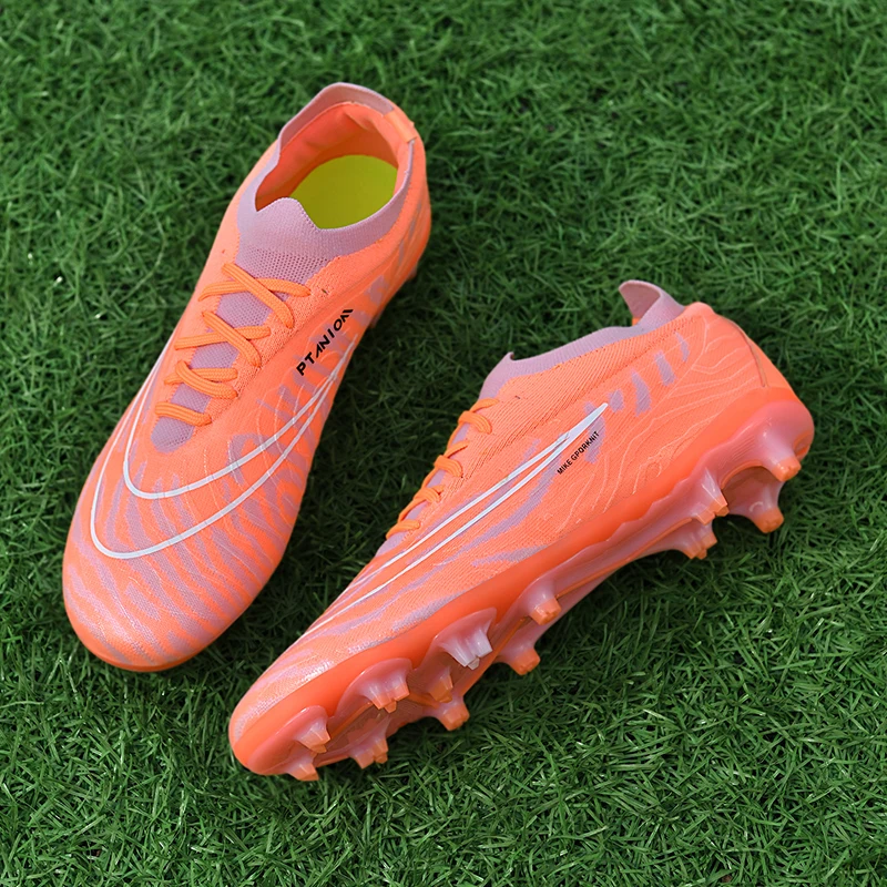 618 High Quality Ultralight  Mens Soccer Shoes Non-Slip Turf Soccer Cleats TF/FG Training Football Sneakers Chuteira Campo 35-45