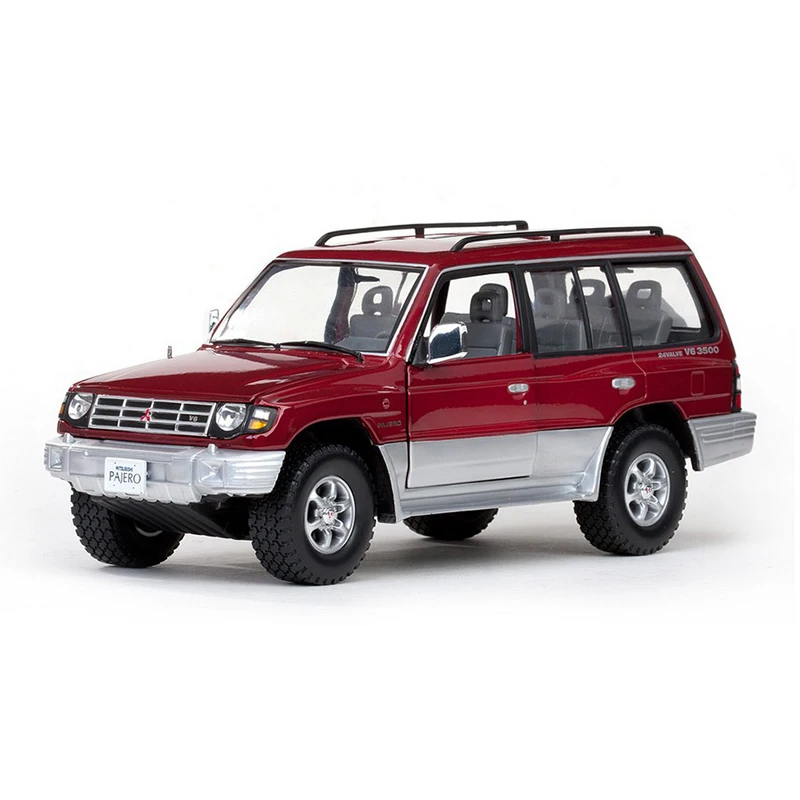 Diecast 1/18 Scale Pajero Montero3.5 V6 1227# Simulation Alloy Static Car Model Sports Car Ornaments Collection Display Gift