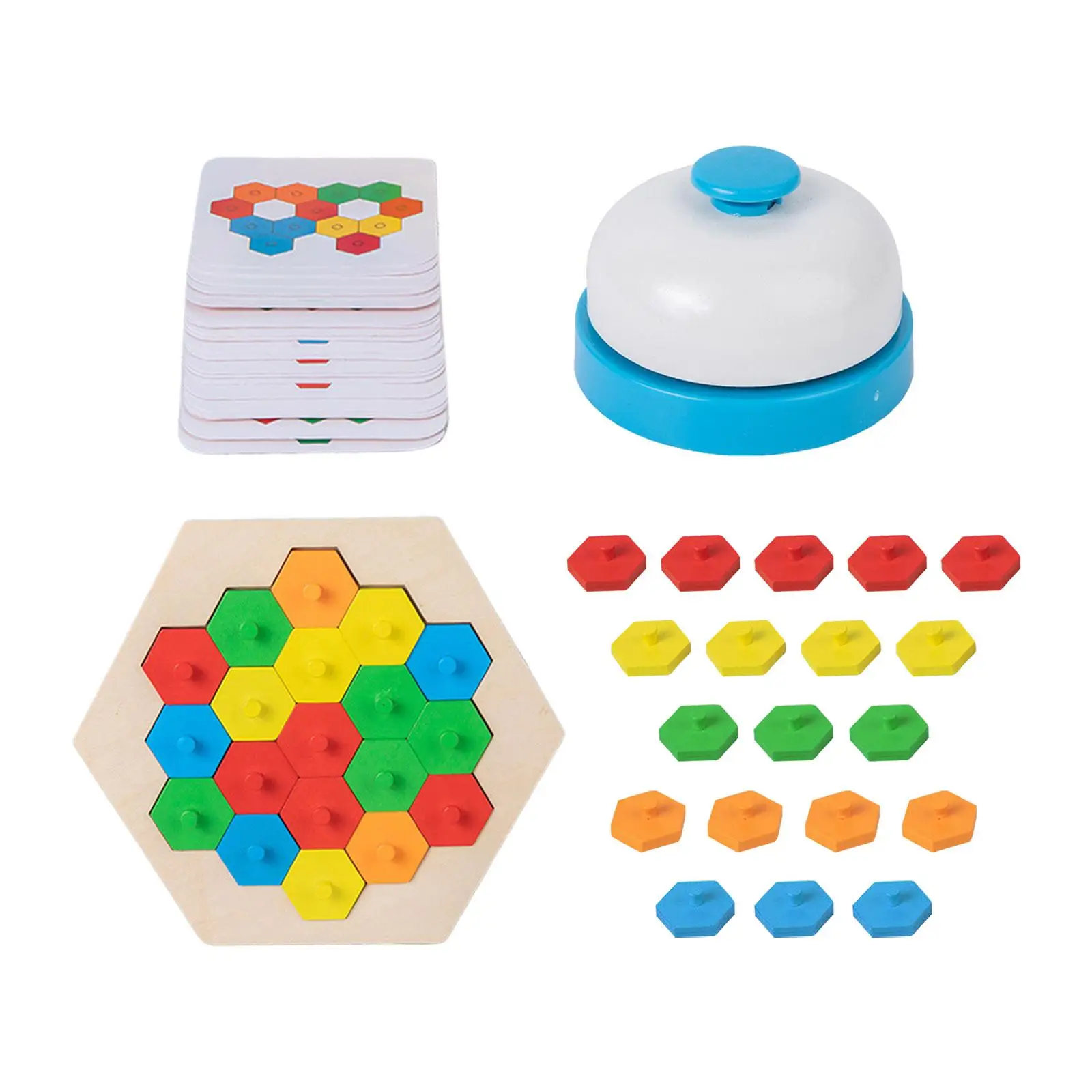 Wooden Puzzle Pattern Blocks Game, IQ Game, Presentes para meninos e meninas