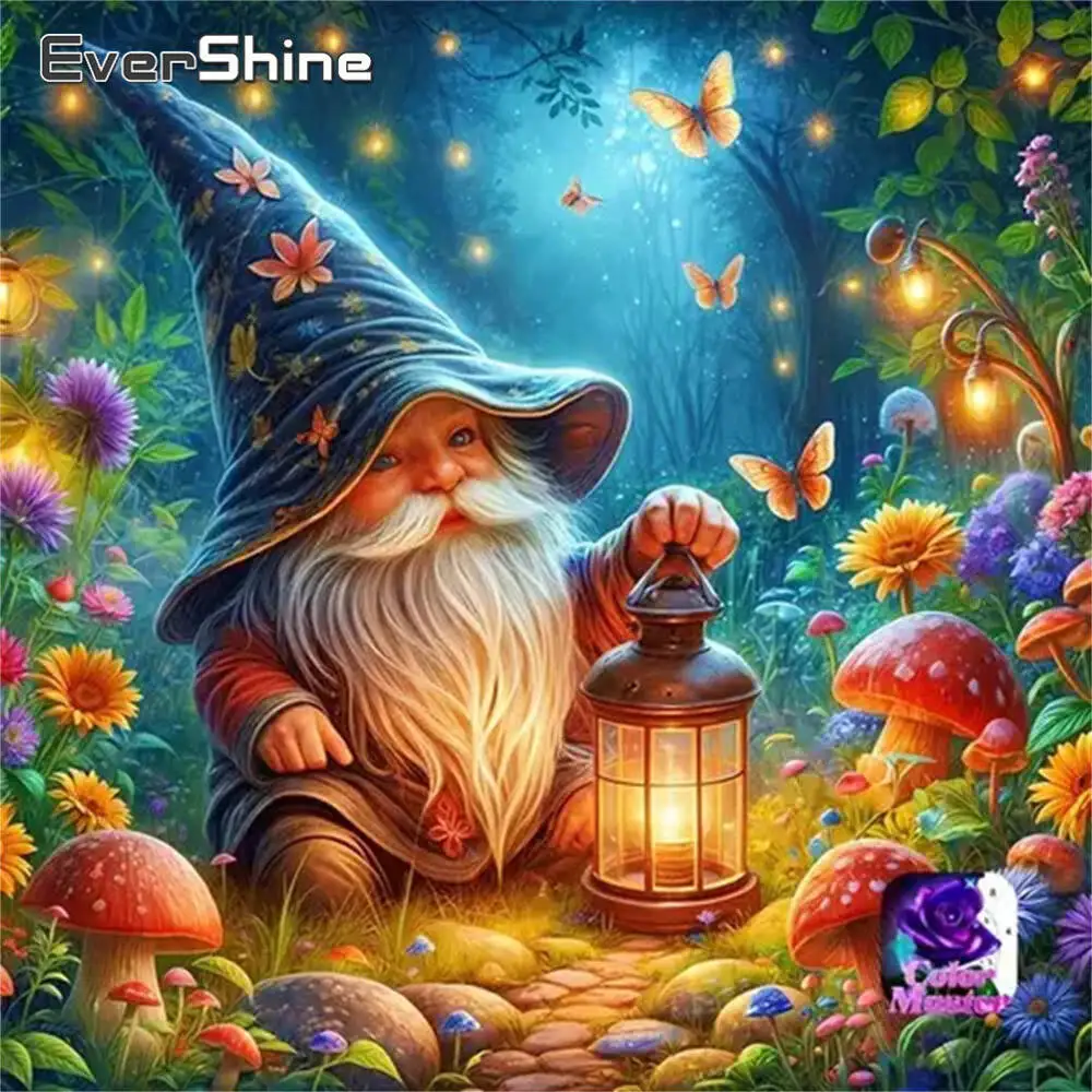 Evershine Diamant-Gemälde, Gänseblümchen, bunt, Acryl, Bastelbedarf, Diamant-Mosaik, DIY-Stickerei, Kindergeschenk