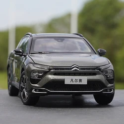 Die-cast 1:18 Scale 2021 Dongfeng Citroen Versailles C5 X Simulation Alloy Off-road Vehicle Model Collection Boy Gift Souvenir