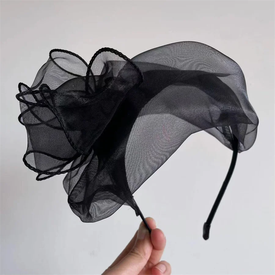 New fashionable retro half-hat headband for women to cover gray hair, headband, evening bridal dress accessories, headband