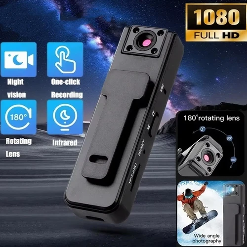 Mini cámara de mano A9 1080P HD visión nocturna infrarroja cámara con Clip trasero grabadora deportes al aire libre conducción cámara de mano