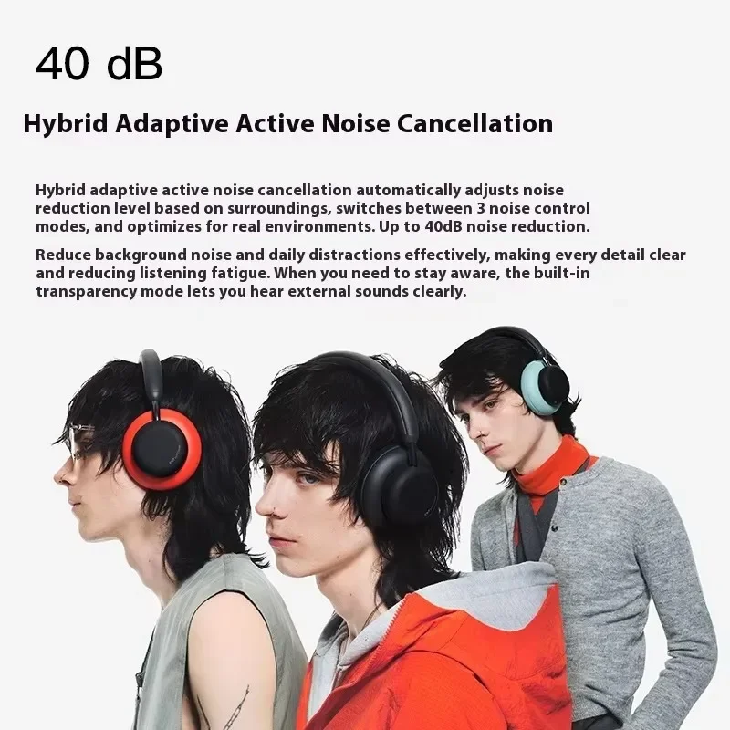 CMF by NOTHING Headphone Pro HIFI Wireless Bluetooth Headsets 40dB Noise Reduction Long Battery Life Gaming Music Headphone Gift