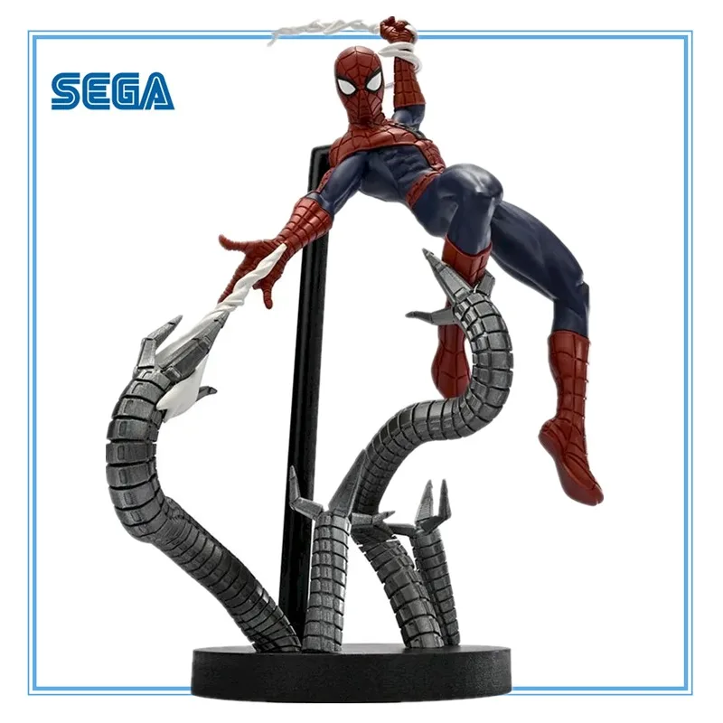 

В наличии оригинальный SEGA MARVEL The Battle OfSpiderman ПВХ 20 см аниме персонаж модель коллекция украшение для рабочего стола игрушки подарки