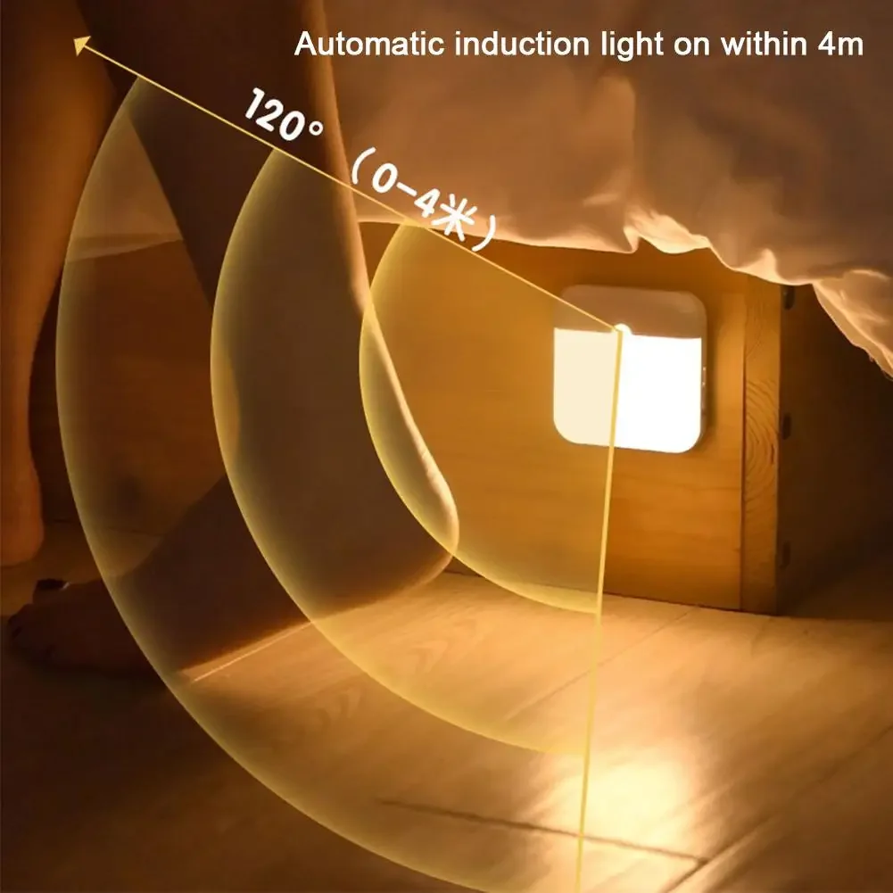 LED Body Sensor Luzes Noturnas Inteligentes, Grande Superfície De Luz, Quarto, Corcorredor De Carregamento, Armário, Armário De Cozinha