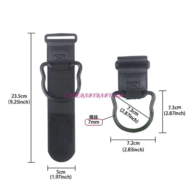 Nonslip Baby Strollers Hook PU/Cloth Infant Carriage Accessories 4XBC