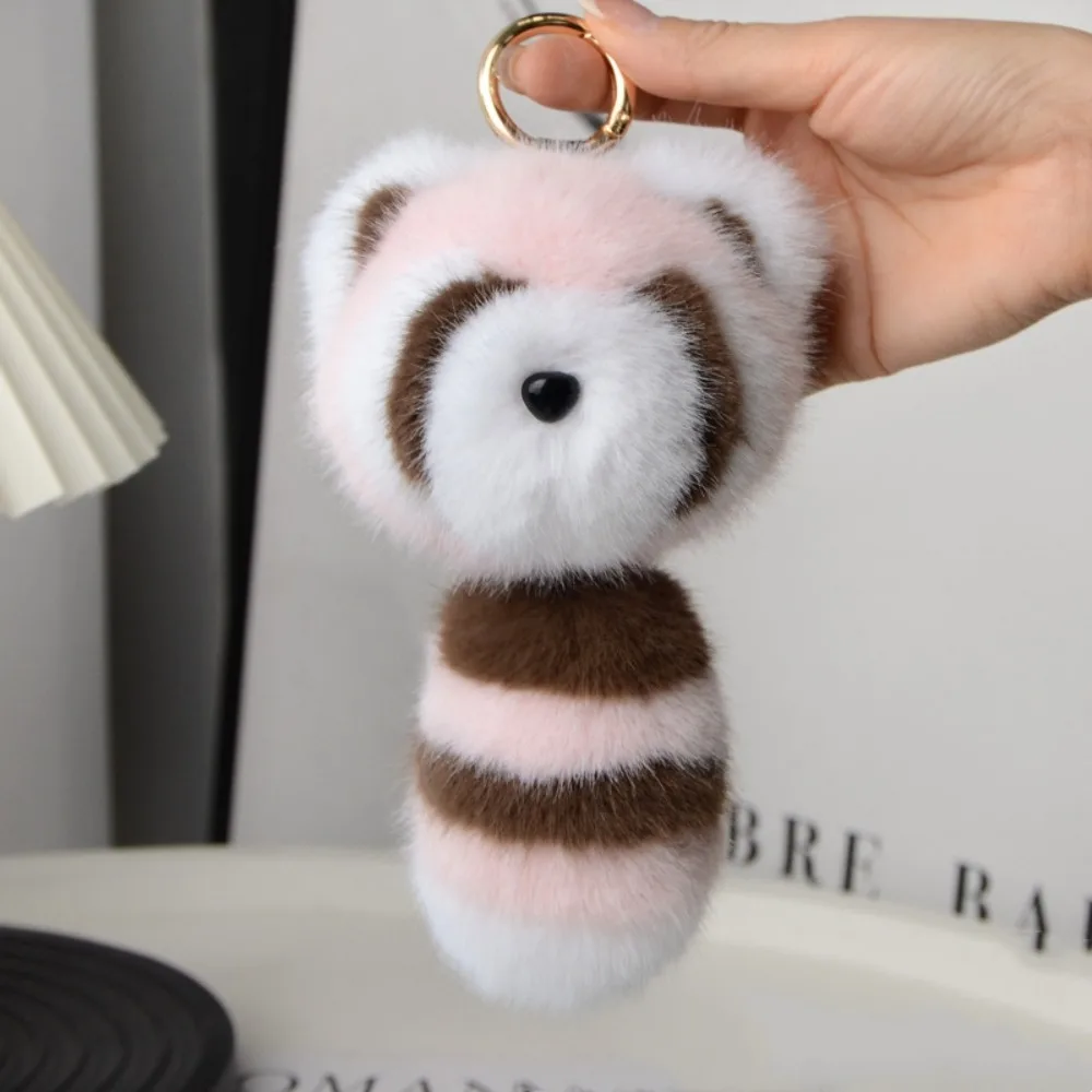 

Big Tail Baby Raccoon Plush Pendant Soft Stuffed Plush Little Raccoon Keyring Kawaii Creative Cute Animal Keyring Bag Decor