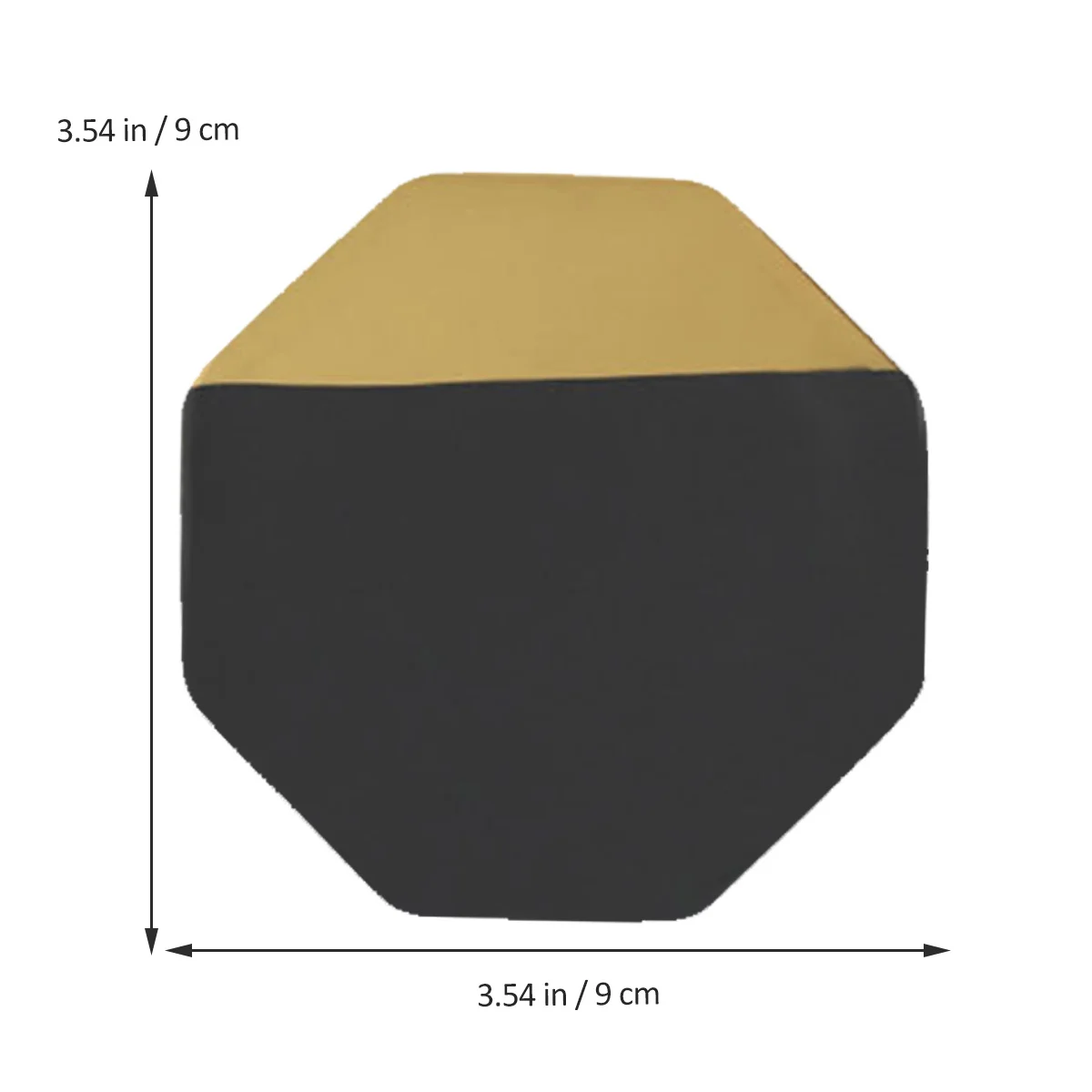 

Black Gold Edge Ceramic Cup Mat Heat Insulation Table Coaster for Drinks Non Slip and Scratch Resistant Coasters for Drinks