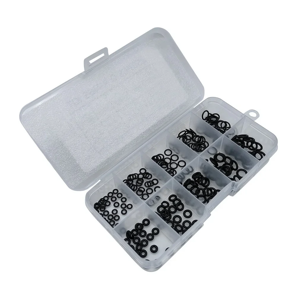 250PCS Nitrile Sealing Ring Kit With 10 Standard Sizes For Mechanical Assembly Repair And Leak Prevention Tasks