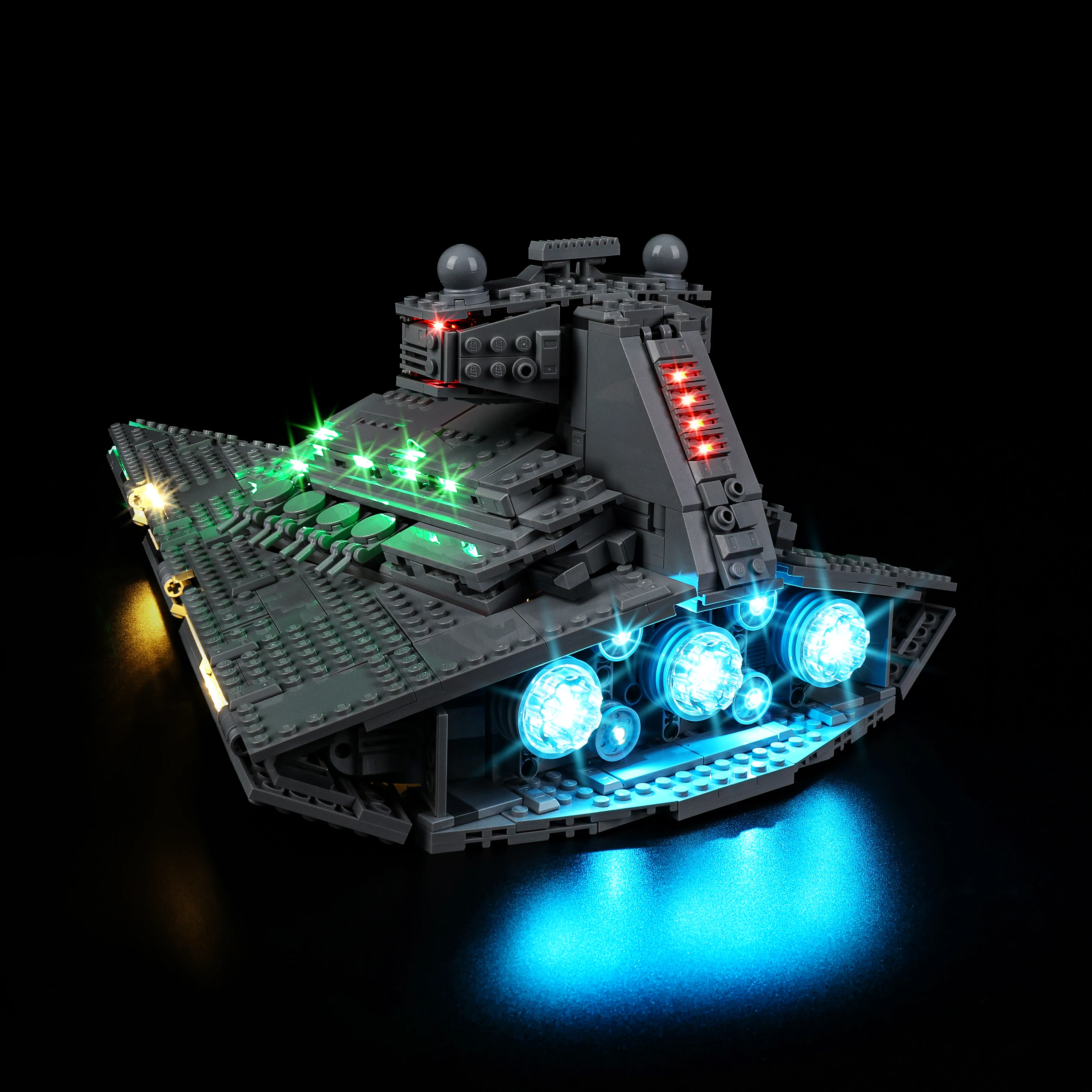 مجموعة إضاءة LED مناسبة لهدية الإضاءة LEGO Imperial Star Destroyer 75394 (باستثناء مكعبات البناء)
