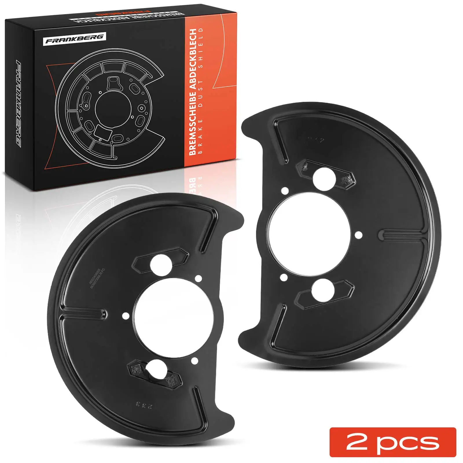 Frankberg 2X Ankerblech Disque de frein pour essieu avant des deux côtés pour Vw T3 Bus/Box/Platf/Chassis 24 25 251407339A-B
