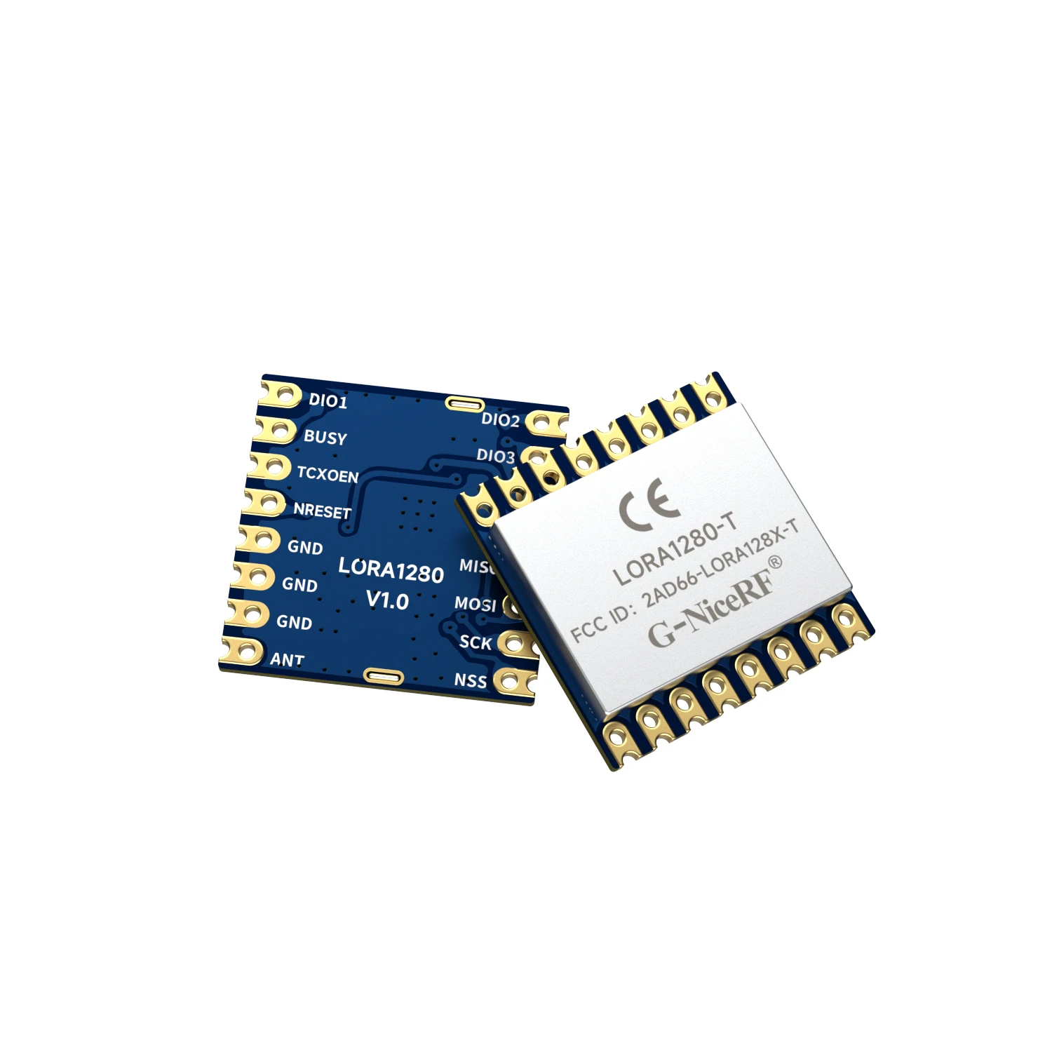 10PCS LoRa1280  TCXO LoRa 2.4G RF module    Long distance 2.4G lora RF module  range measurement  SX1280 chip  FCC & CE