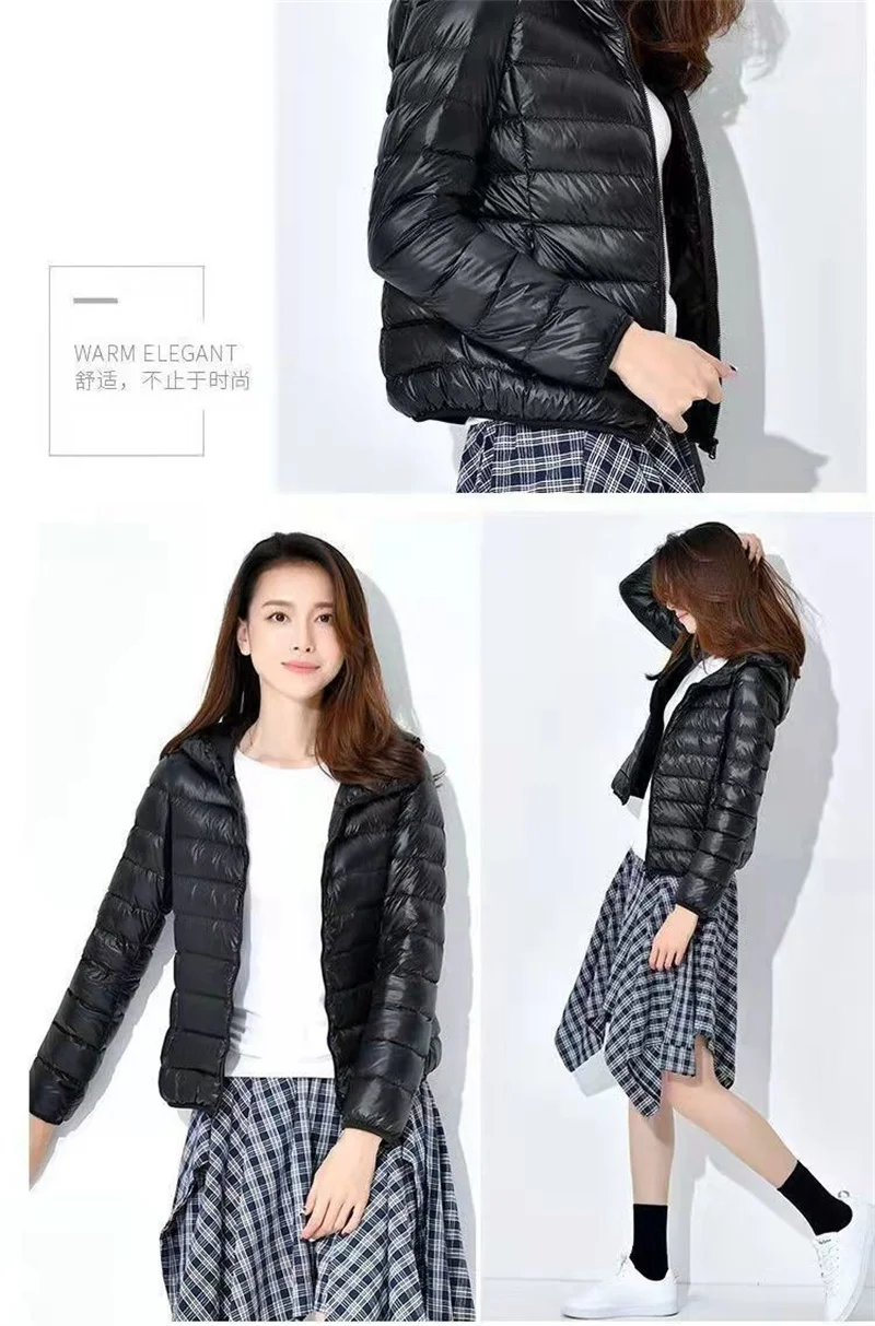 Duck Down Jacket Women Ultra Light Down Jacket All Season Feather Jacket Lady Overcoat Windbreaker Coats Female Portable Outwear