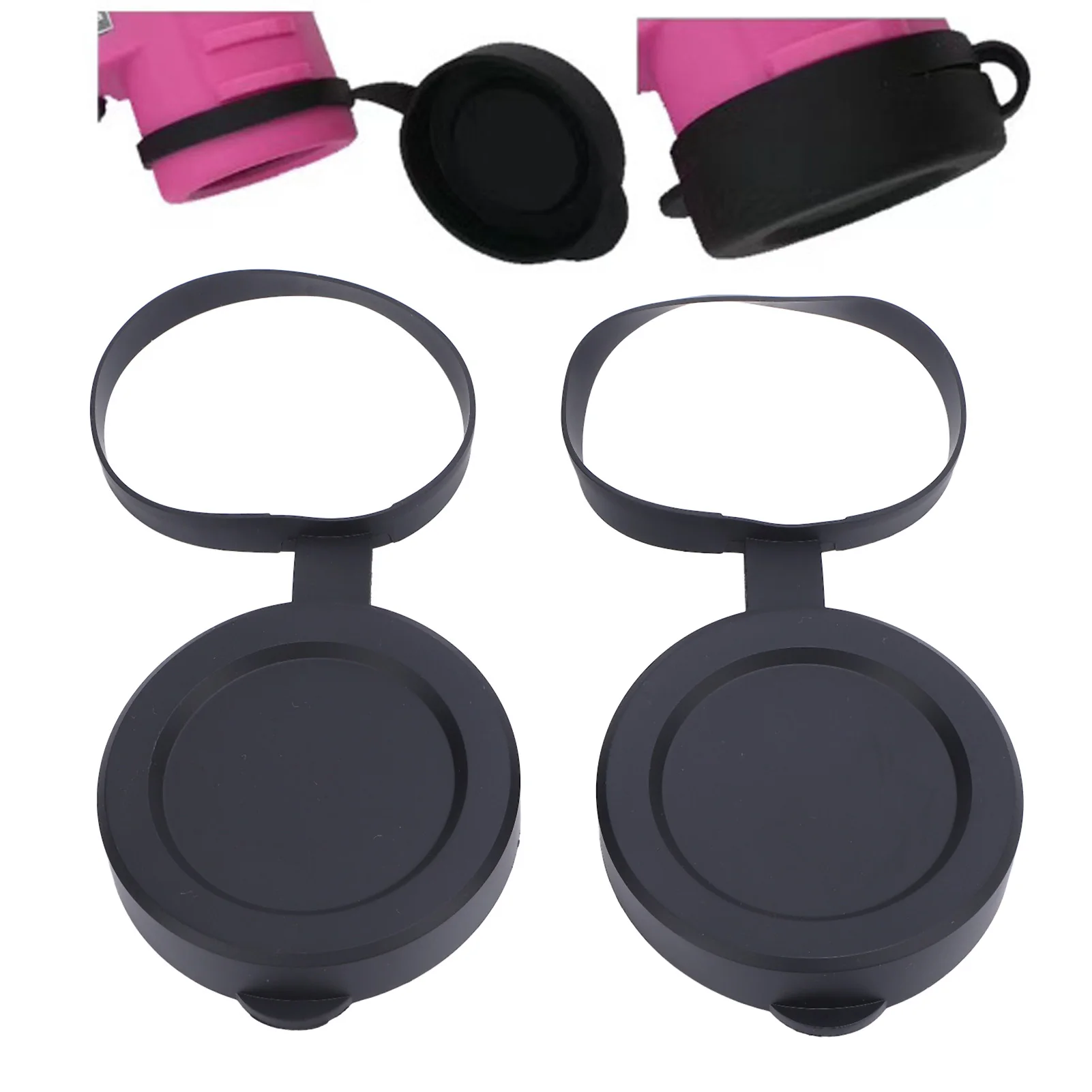 Capuchons de protection en caoutchouc pour objectif de télescope, ajustement parfait, pour objectifs de 61 à 64 mm, monoculaire, binoculaire