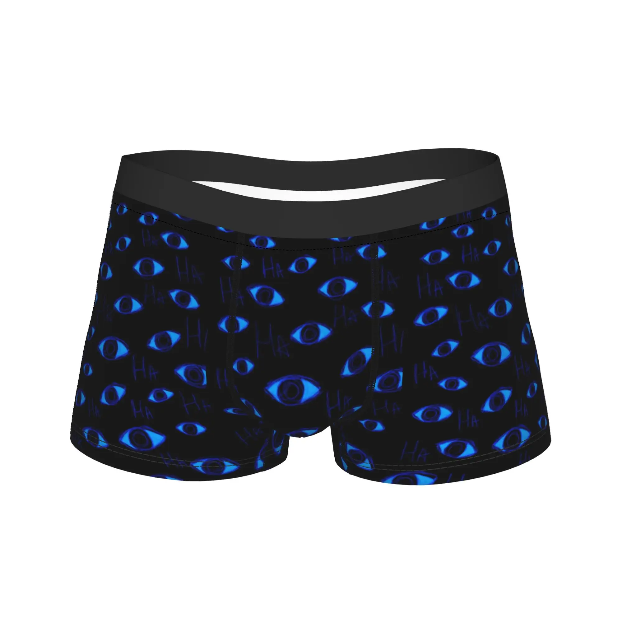 Dark Blue Dot Space Texture Underwear  Males Underpants Custom Comfortable Boxershorts High Quality Boxer Brief Big Size