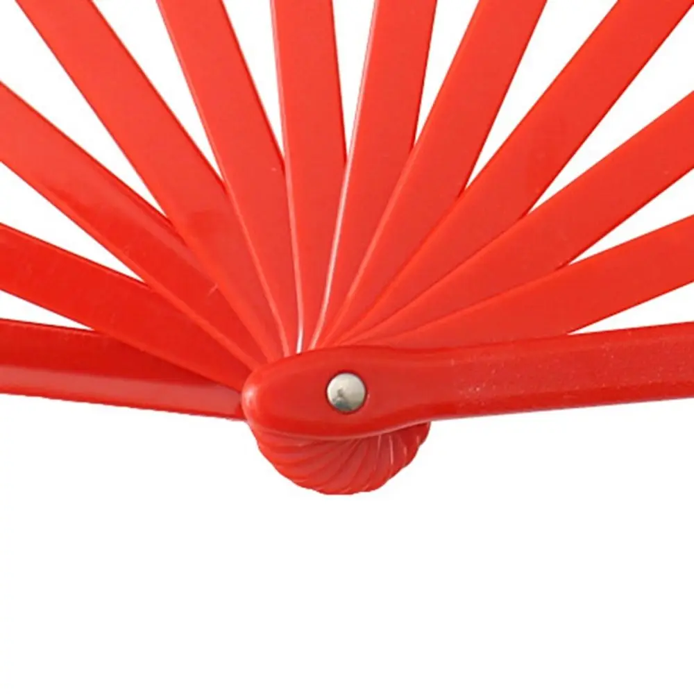 34cm Chinese Tai Chi Yoga Kung Fu Fan 10 Styles Chinoiserie Gift Dance Performance Fan Plastic Bone Hand Folding Stage Fan
