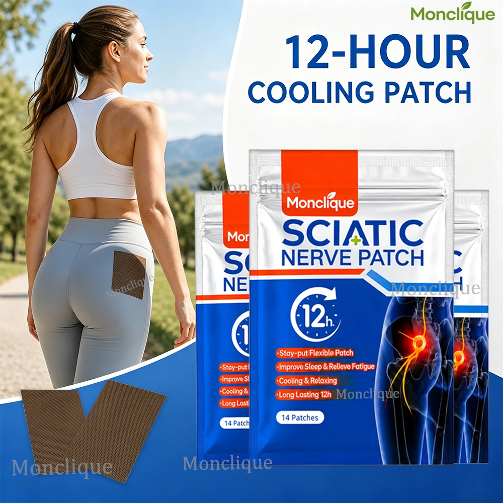 Hip Cooling Care Patch Disposable Breathable Soothing Patch Natural Herbs Neck Back Waist Buttocks Thigh Patch Portable