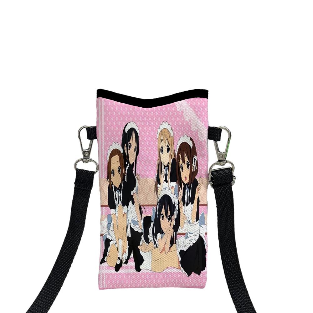 

Beautiful Girl Phone Pouch with Lanyard, Exquisite Pattern Print Crossbody Bag Shoulder Bag Mobile Phone Case5.23