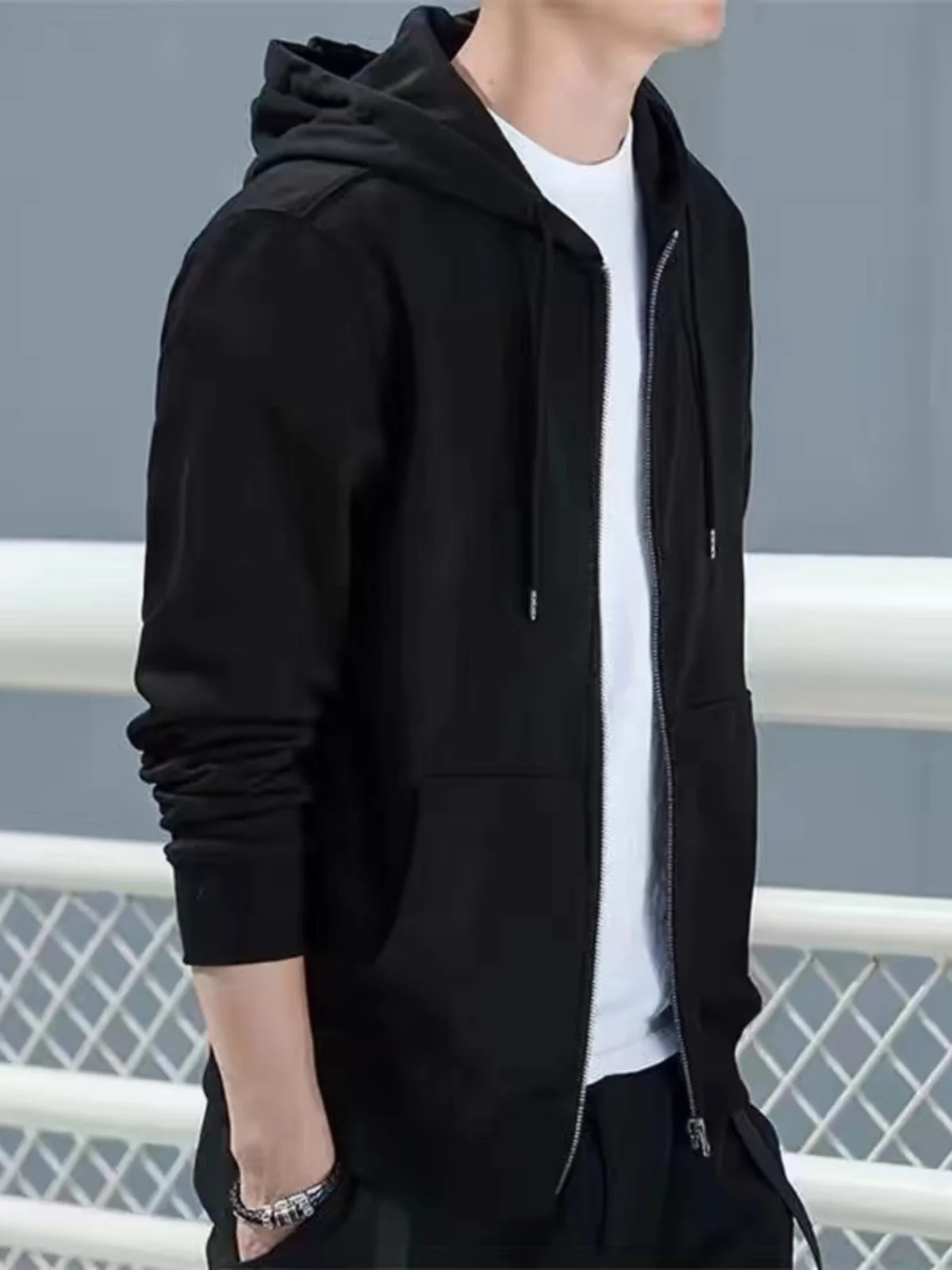 

Утепленная флисовая толстовка-кардиган для мужчин: новая осенне-зимняя коллекция, износостойкая, грязеотталкивающая, молодежная, повседневная