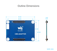 Raspberry PI CM4/CM5 interface protection board Compute Module series interface physical protection supports hot dip