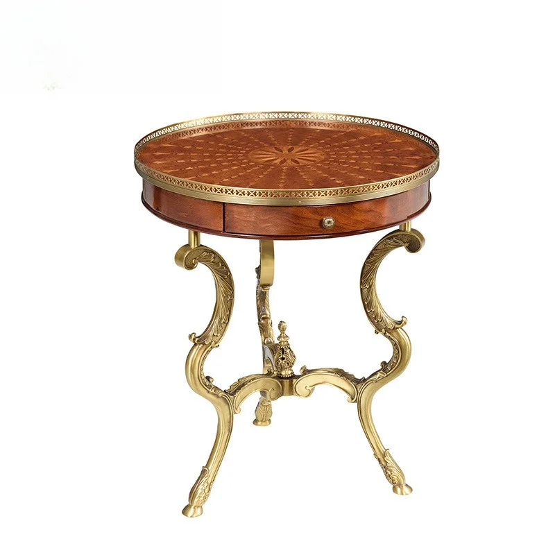 Large Flower Several British Aristocratic Luxury Copper Pieces Round Several Villa Mansion Club Furniture