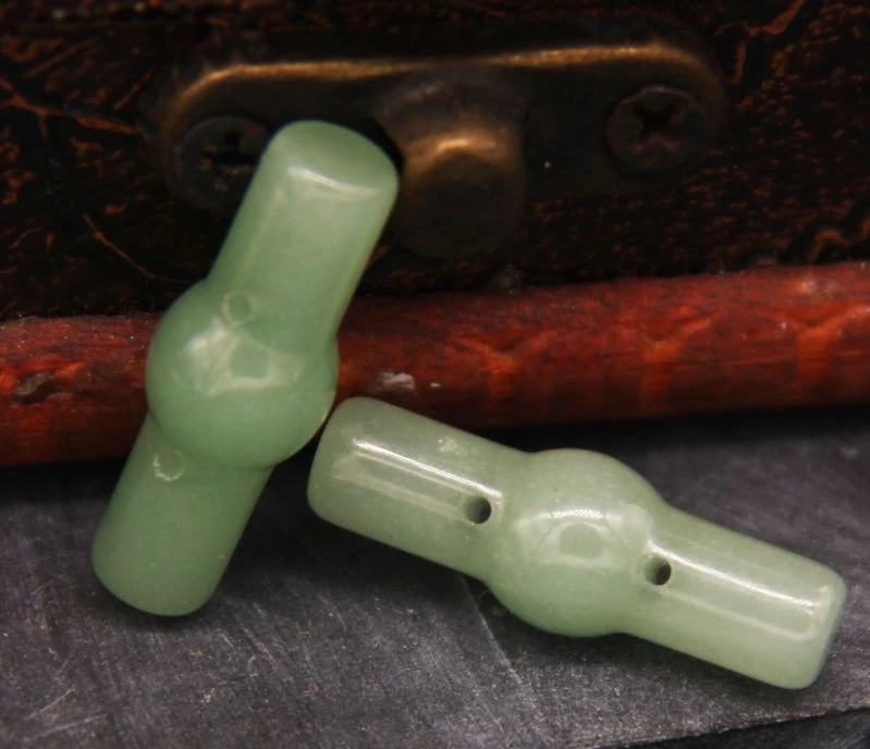 

Chinese Style Jade Stone Buttons for Decorative Buttons Bamboo Shape Sewing Accessories DIY Materials Home Textiles