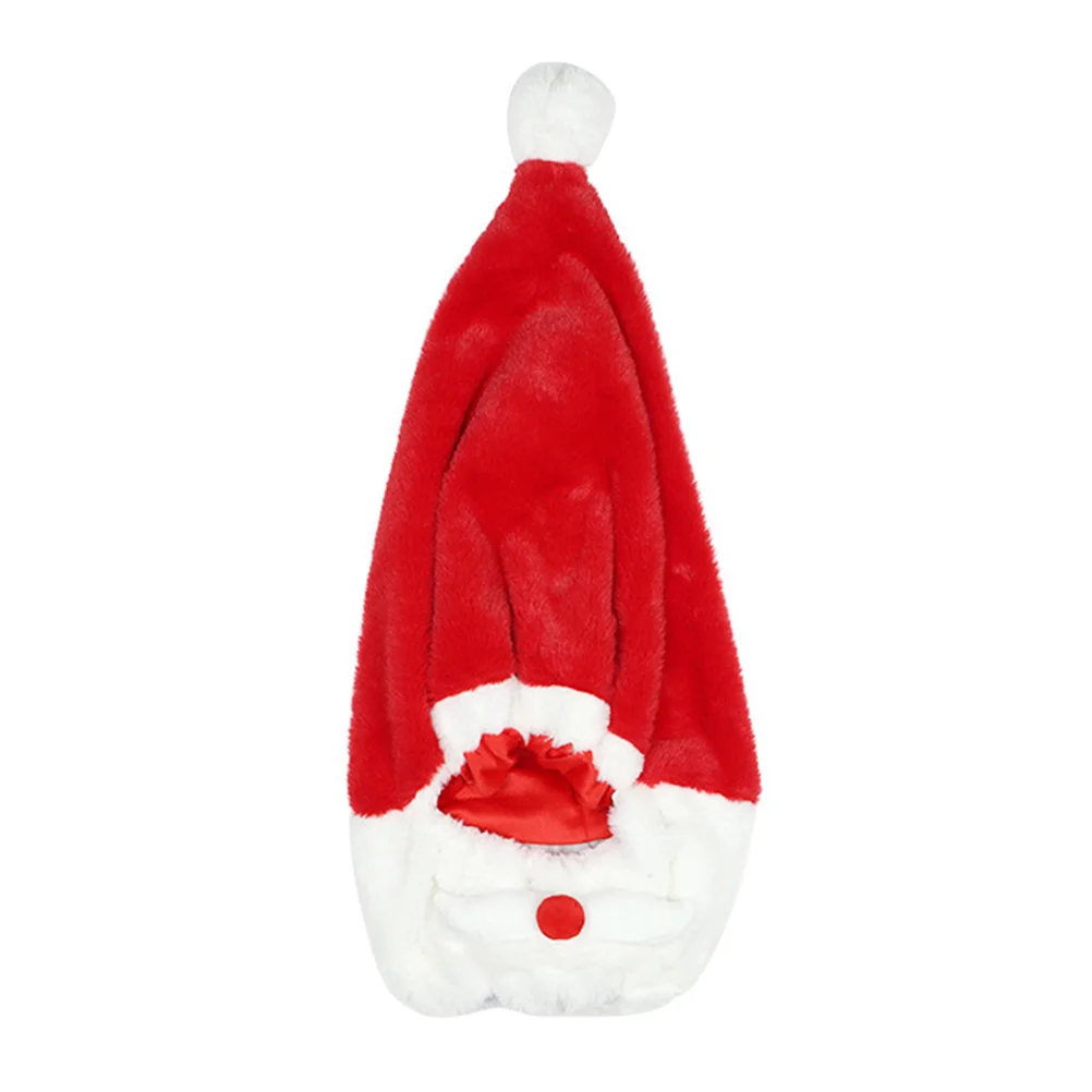 

Christmas Hat Decorations for Santa Claus Helmets Motorbike Cover Full Xmas Polyester