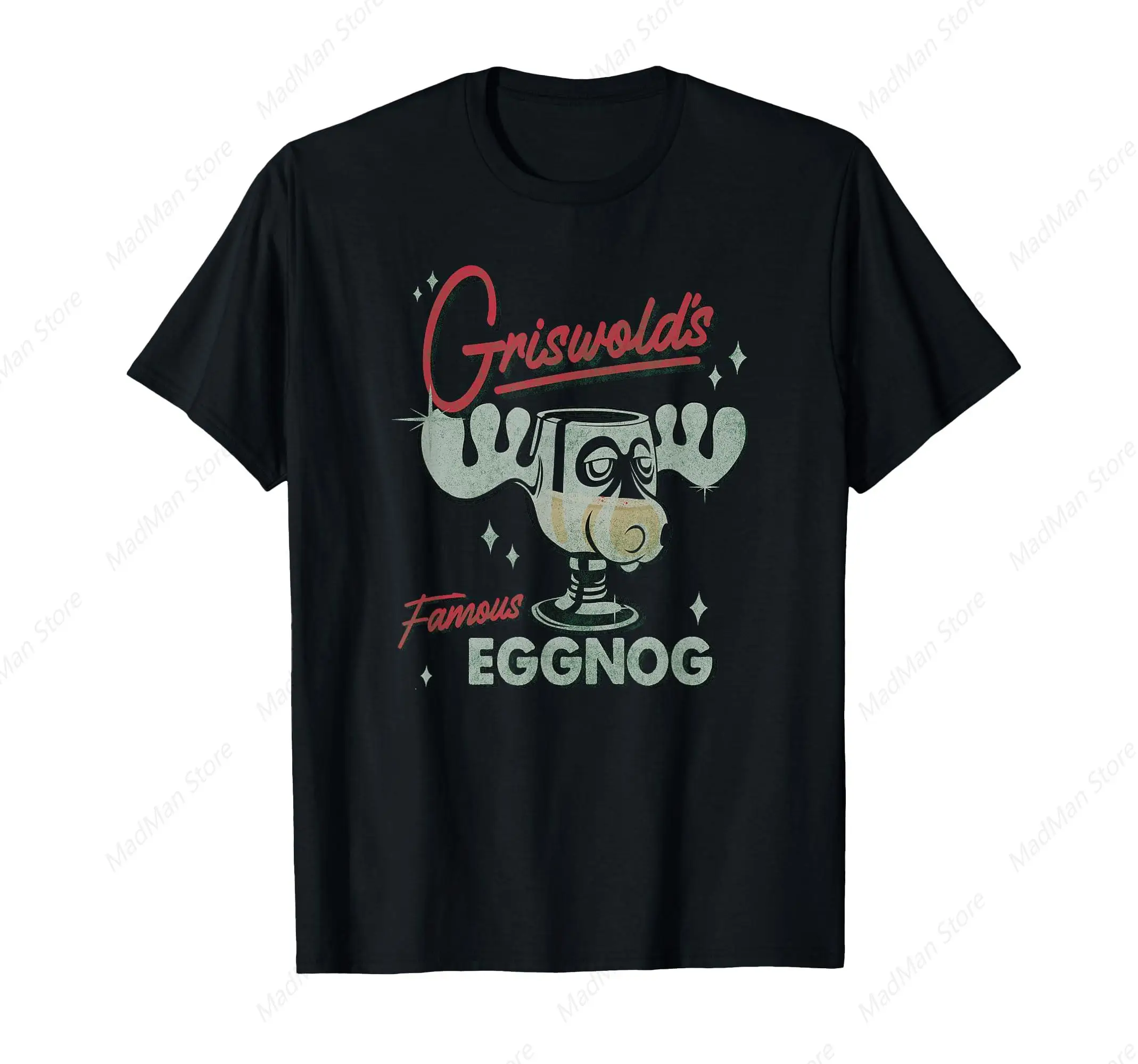 Griswold's Eggnog T-Shirt for Men Women Cotton Top Tee Fashion Casual Short Sleeves