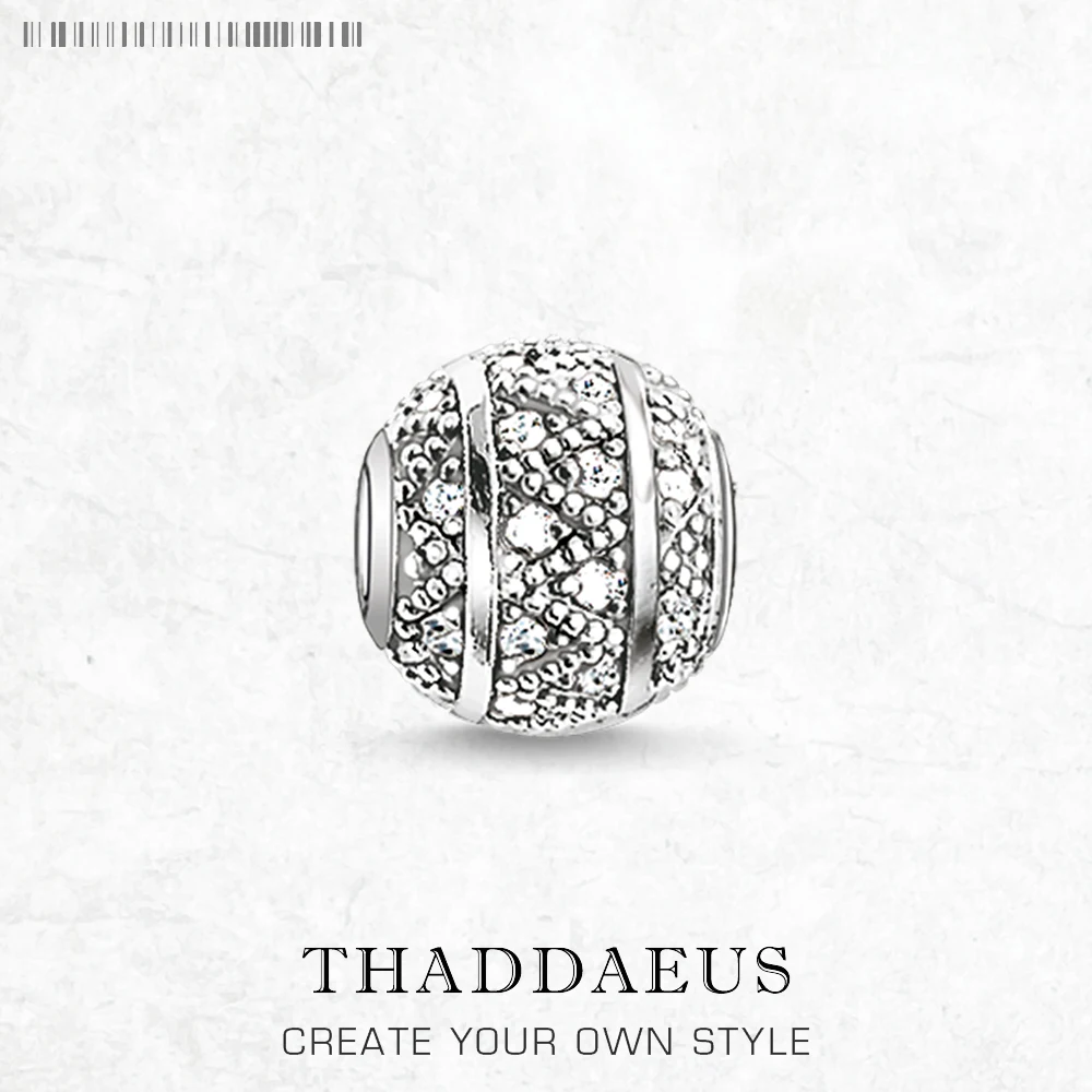 

Zig Zag Beads Ball Charm For Women DIY Fine Jewelry Pure 925 Silver Sterling Europe Gift