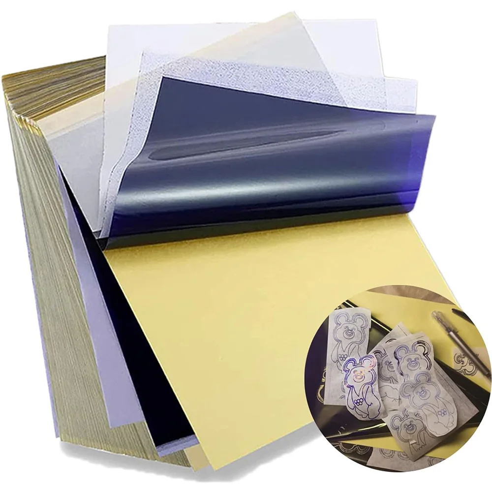 

150/50/5PCS Tattoo Transfer Paper Stencil Thermal Papers Tattoo Carbon Copier Paper For Tattoo Printer Paper Tattoo Accessories