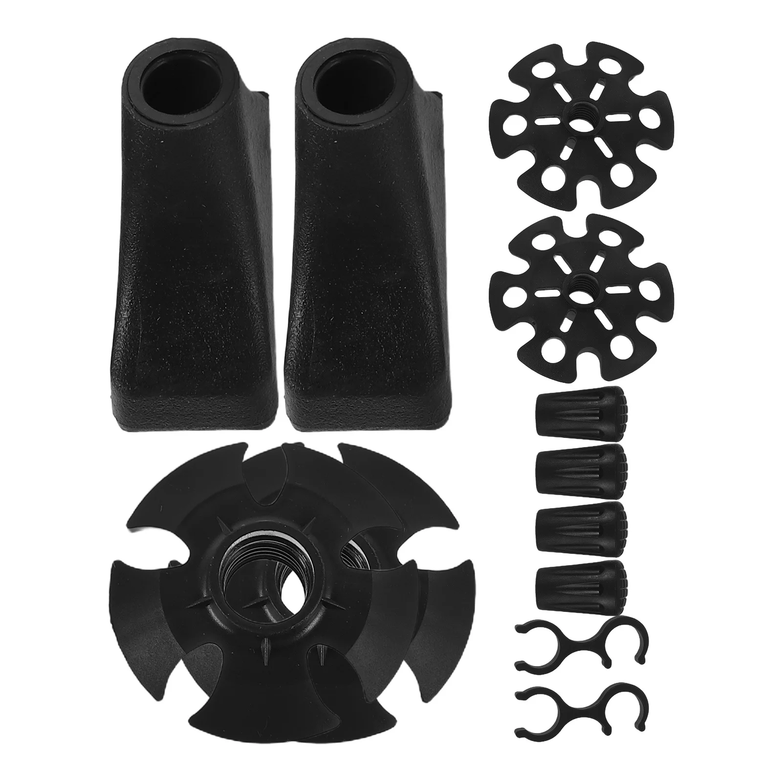 

12Pcs Trekking Poles Boot Tips Accessories Set High-Density Plastic Caps for Walking Sticks Enhanced Grip Protection on Rough