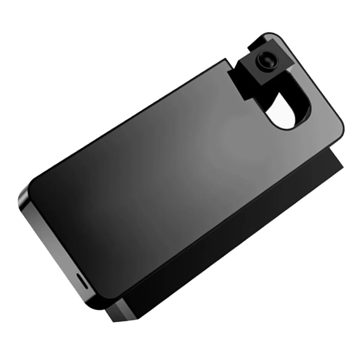 AA98 Electronic Clock, LED Large Screen Mirror Alarm Clock, Luminous Temperature and Humidity Projection Small Alarm Clock