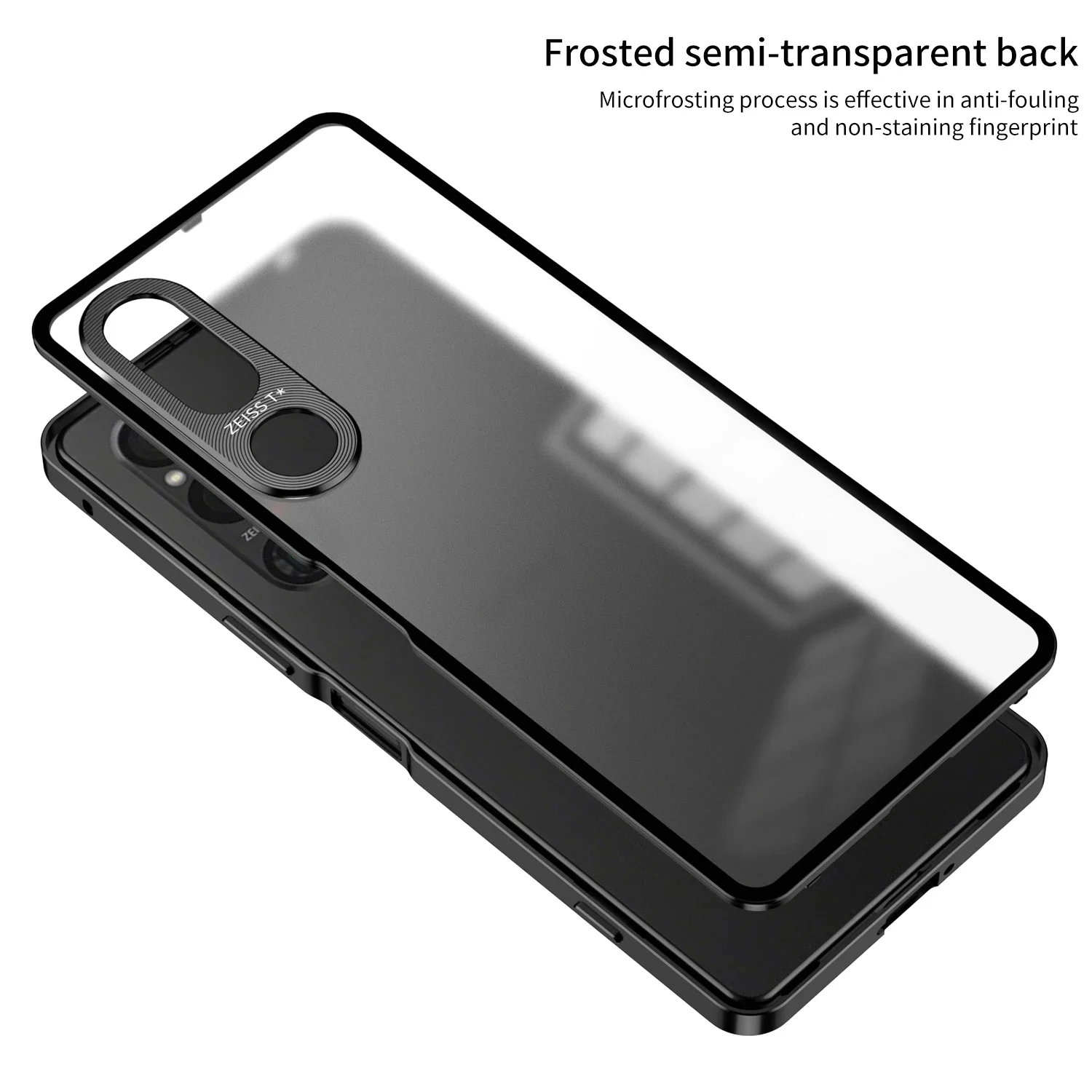 Luxury Metal Aluminum Alloy Phone Case For Xperia 1 Ⅳ Ⅴ Ⅵ WIth Metal Lens protection Frosted PC Backplate Shockproof Cover Funda