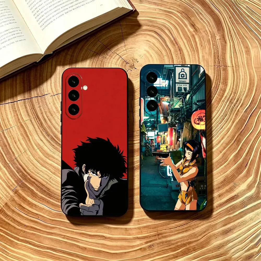 The Anime C-Cowboy B-Bebop Phone Case For Samsung Galaxy A73,A72,A71,A70,A53,A52,A51,Soft Black Cover