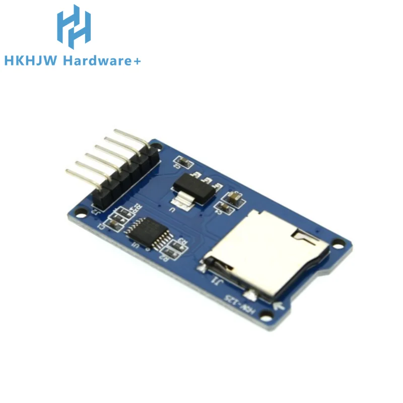 Micro SD Card & SDHC(high-speed card) Mini TF Card Reader Module Adapter SPI Interfaces with Level Converter Chip for Arduino