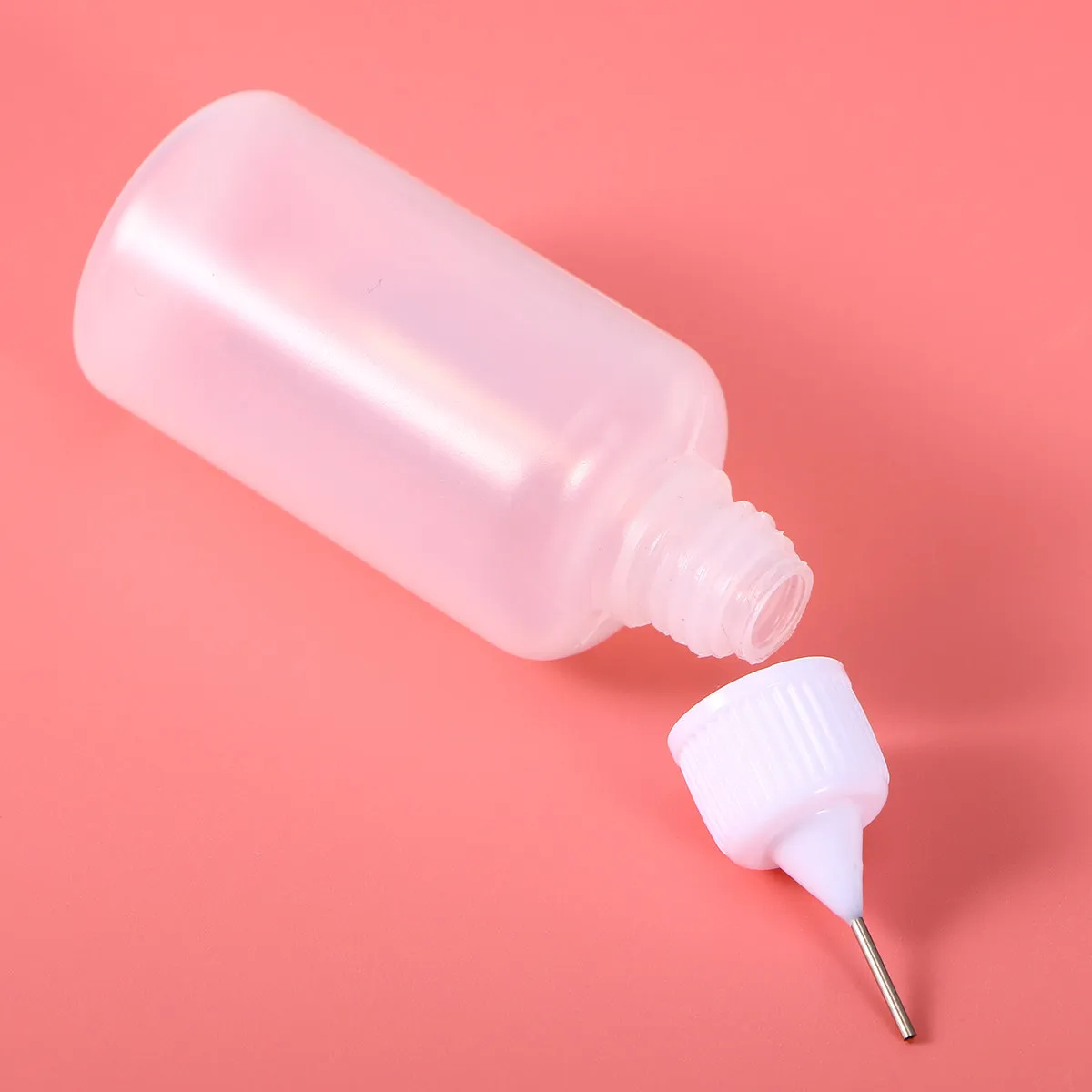 10Pcs 30Ml Glue Applicator Bottle with Needle Tip for DIY Art Crafts Quilling Glaze Paint Application Rustproof Metal Tip