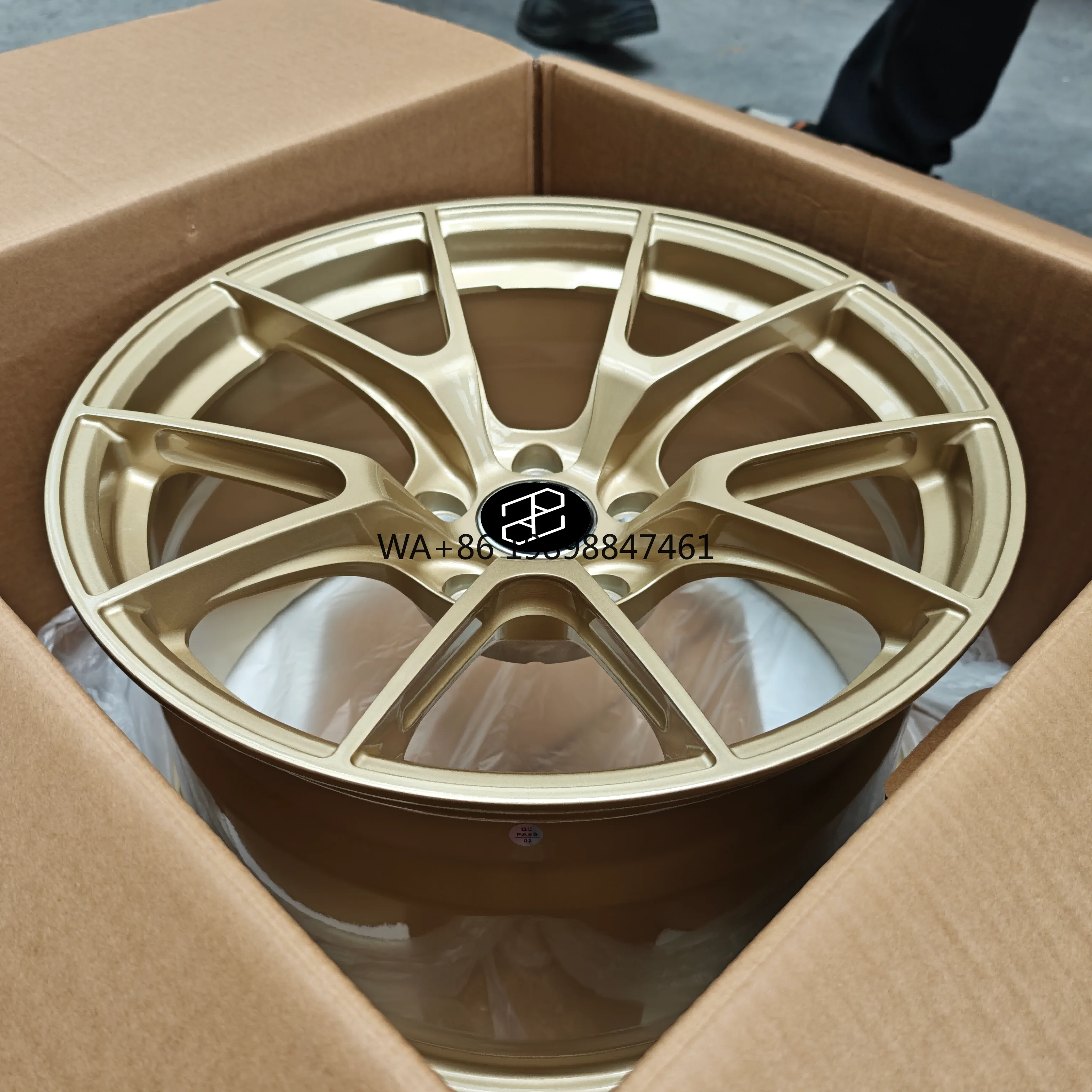 

PENGZHEN Custom ultra Light VS-5RS Motorsport Gold Racing Wheel 1-piece Forged Wheel for E92 E93 M3 M4 M5 F30