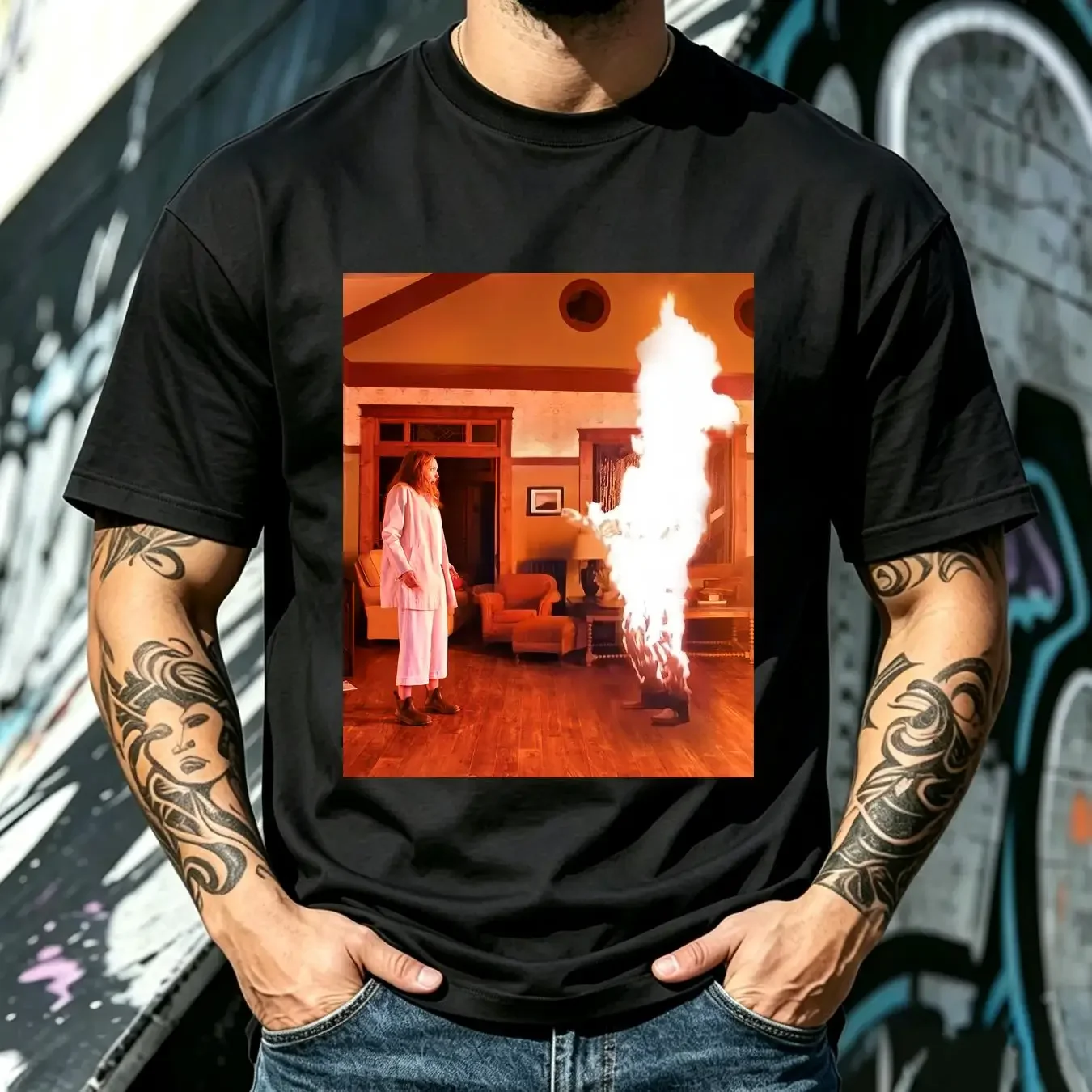 washed T Shirt Online Ceramics x Hereditary sz XL A24 Movie Promo Talk To Me vintage Washed fashion designer clothes Stretched